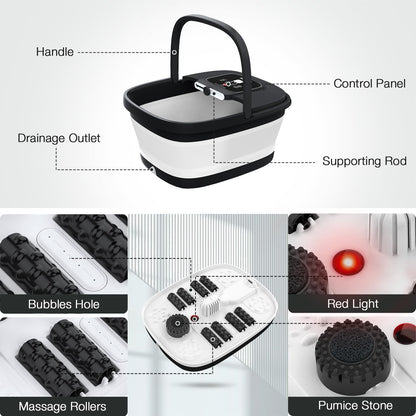 Hospan foot spa demonstrating easy drainage outlet feature