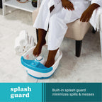 Homedics bubble mate foot spa lifestyle and packaging display