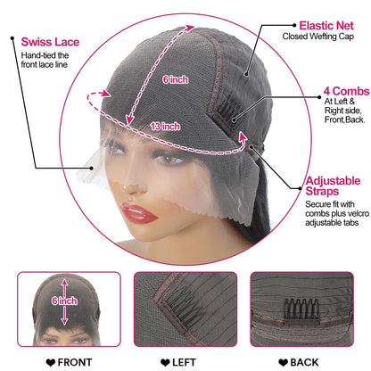 Texture showcase of the silky and smooth unprocessed natural black straight human hair