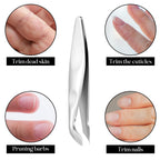 Three piece manicure tool set for nail grooming