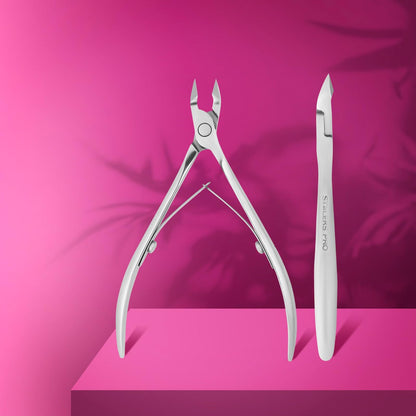 Staleks Pro Expert 90 nail nippers side profile showing spring
