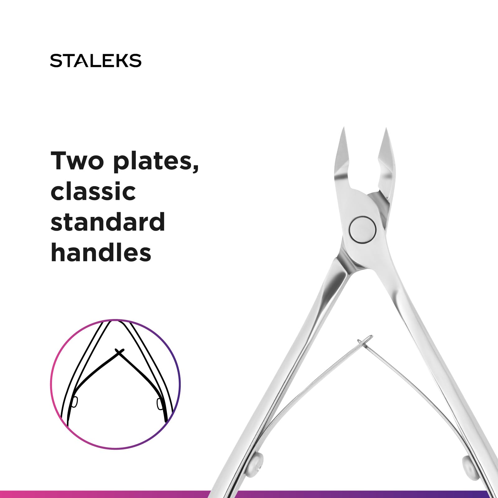 Staleks Pro cuticle tool tip precision view