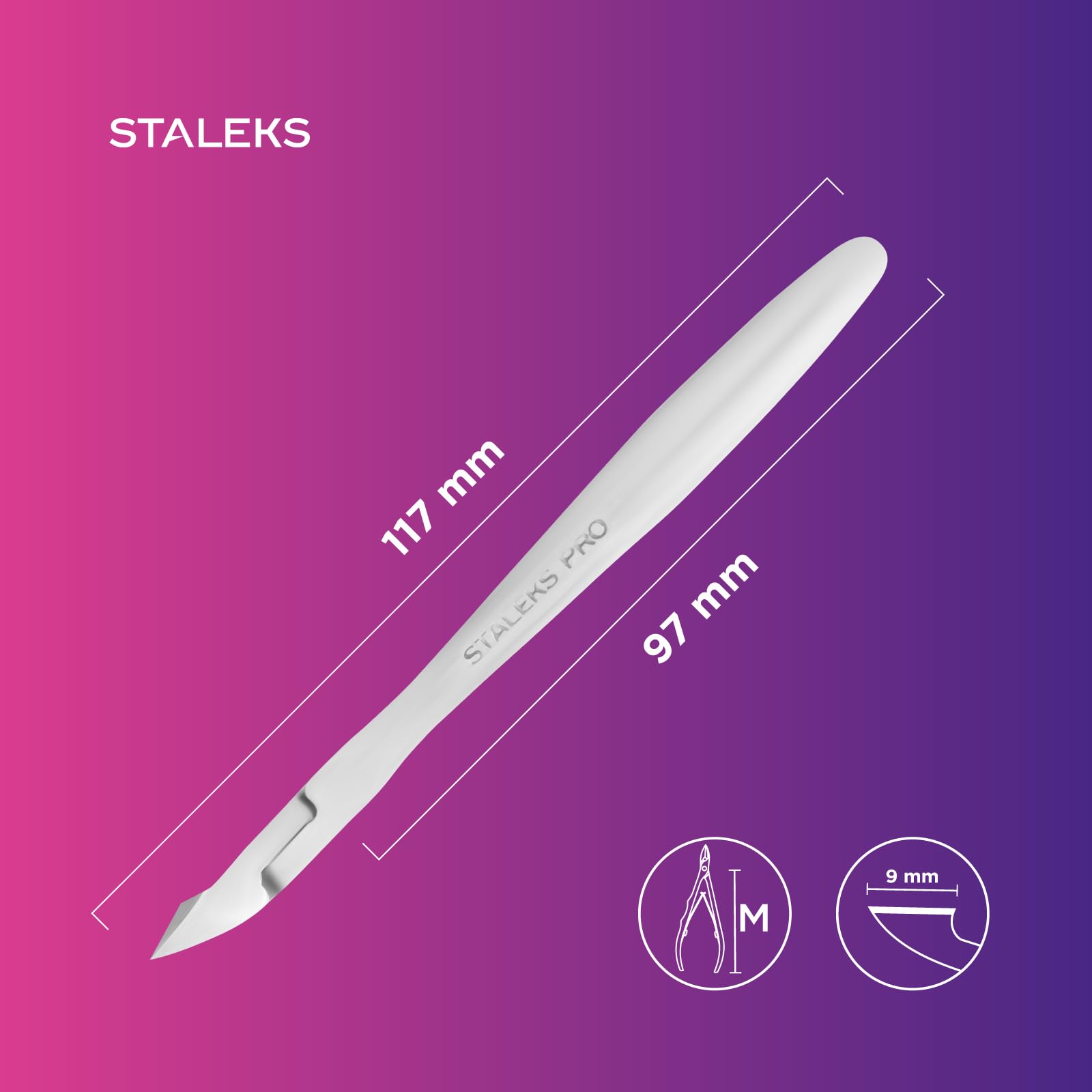 Ergonomic stainless steel cuticle nippers for manicure