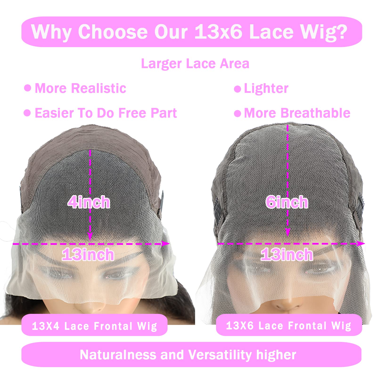 Interior cap construction details showing the adjustable straps and combs of the glueless wig