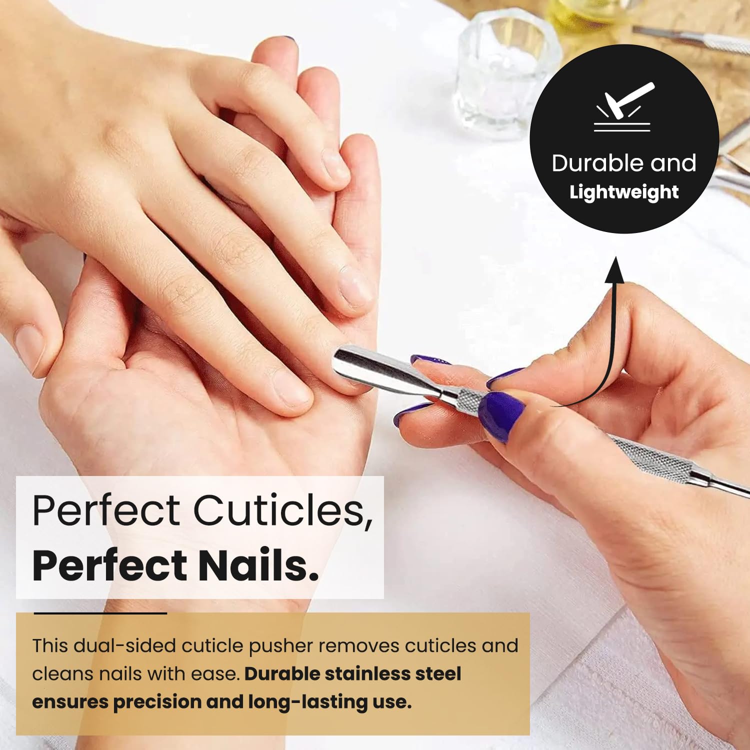 Ergonomic handle of Krisp Beauty nail cuticle trimmer