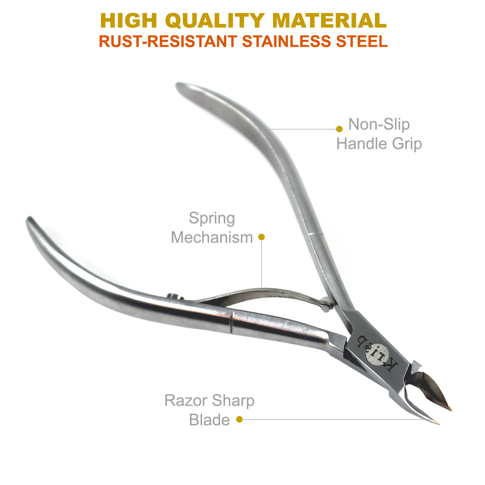 Professional manicure tools cuticle nipper set flat lay