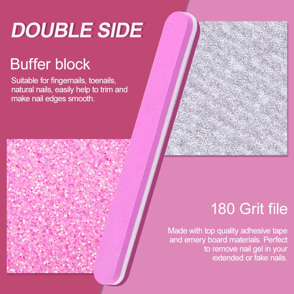 TsMADDTs nail files and sponge buffer blocks for manicure