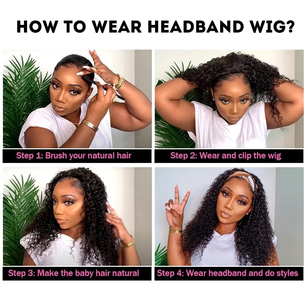 None lace front half wig natural color on a mannequin head highlighting the deep wave pattern