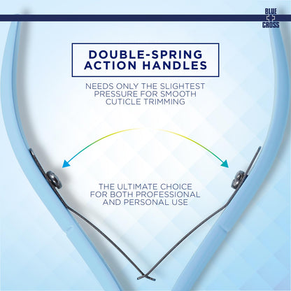 Premium cuticle nipper tool displaying sharp cutting edges angled view