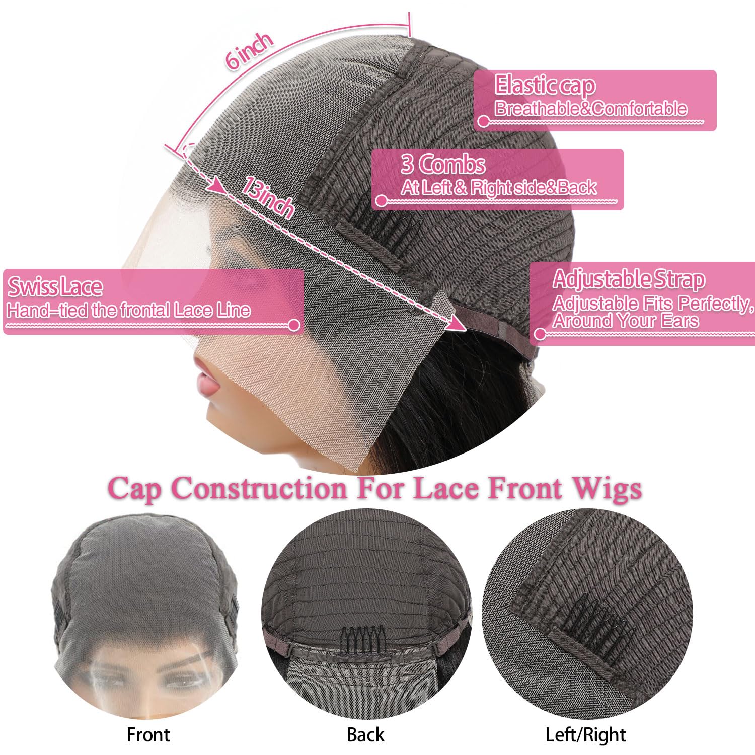 Detailed look at the interior cap construction including the adjustable straps and secure combs.