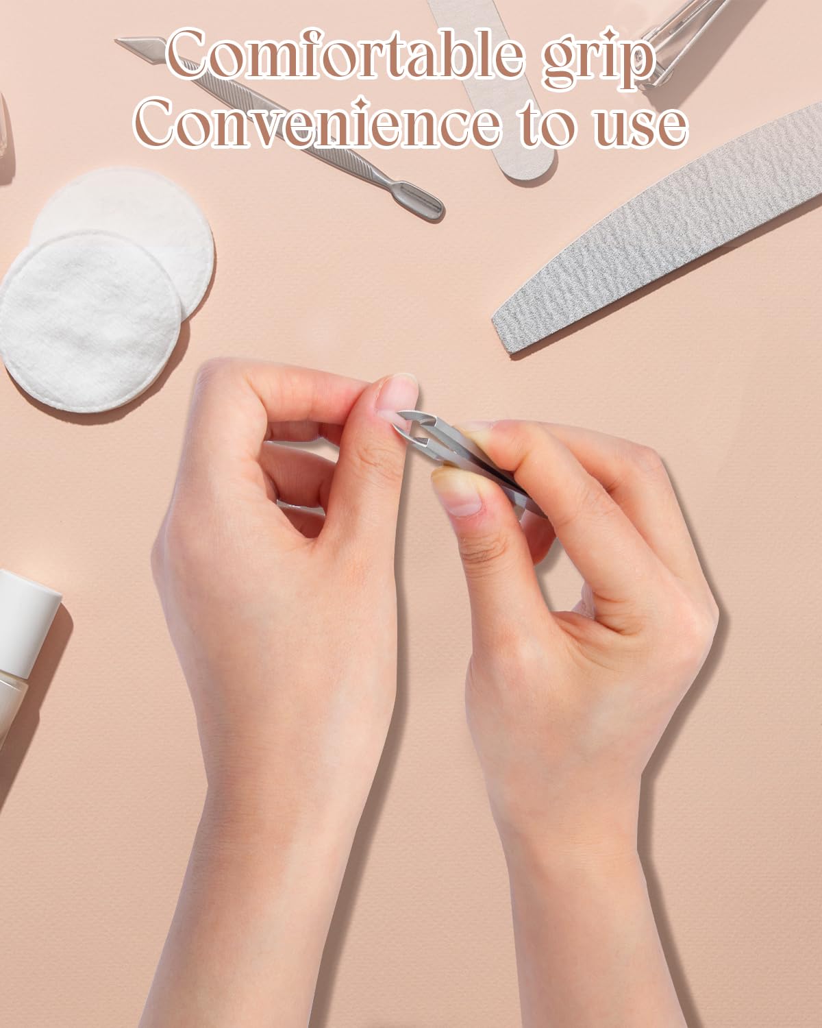 Two pack professional cuticle nippers for precise dead skin removal