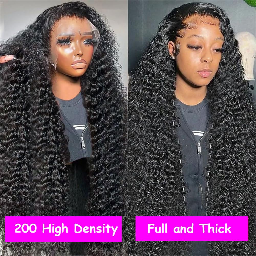 Close-up of the 13x4 HD transparent lace frontal showing the realistic pre-plucked hairline.