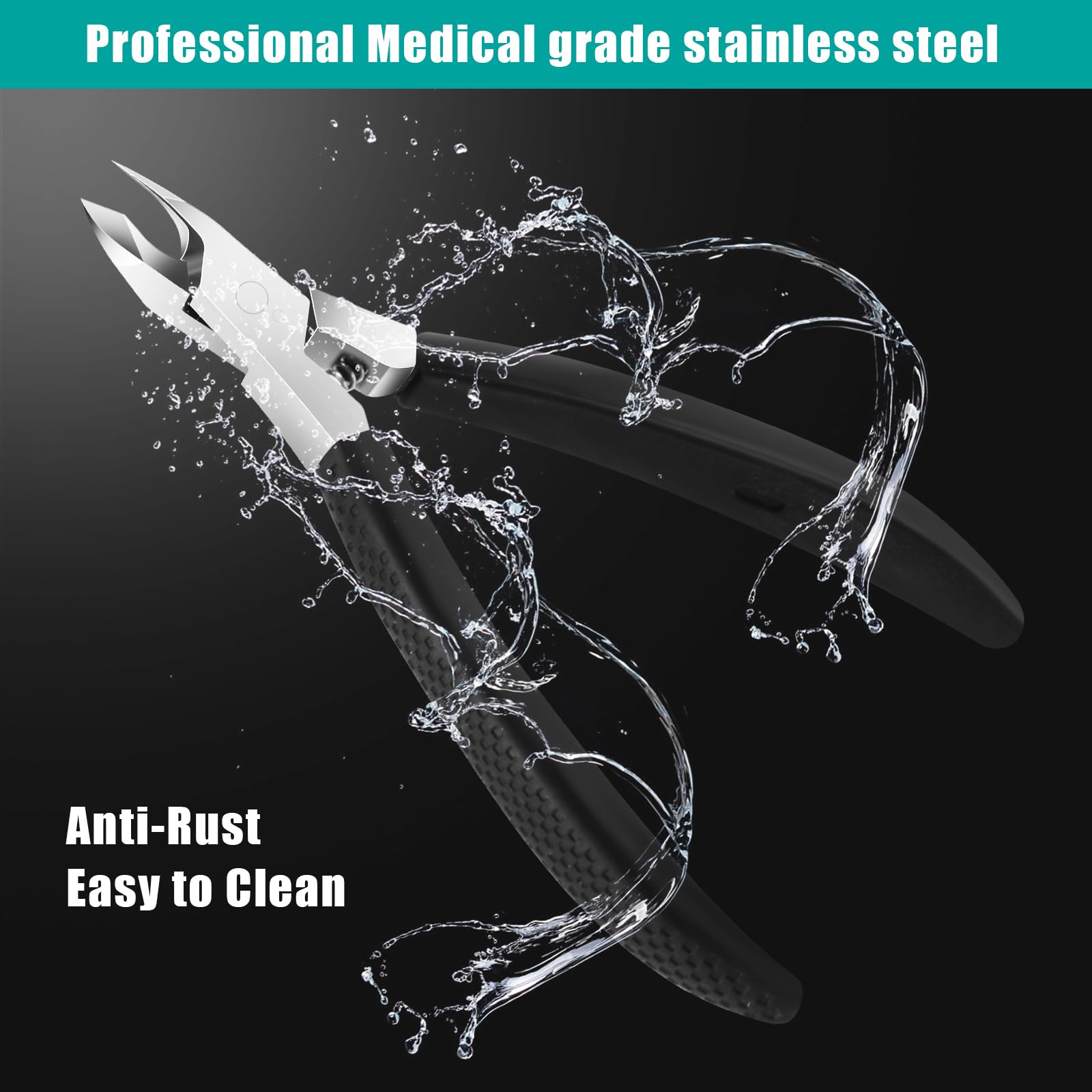 Full view of the premium manicure and pedicure cuticle tool on a clean background for professional salon use