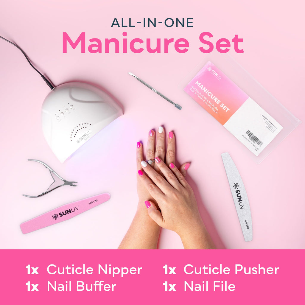 Stainless steel cuticle trimmer with safety lock closed highlighting sharp precision blades