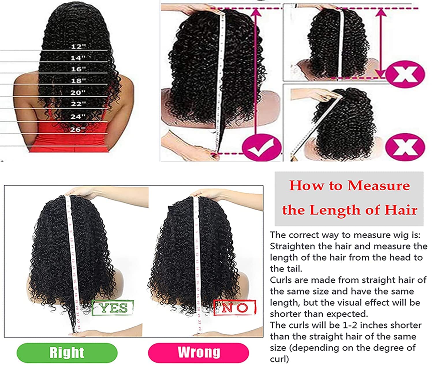 Side angle profile of a woman wearing the twelve inch deep curly protective style with a black headband