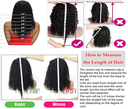 Side angle profile of a woman wearing the twelve inch deep curly protective style with a black headband