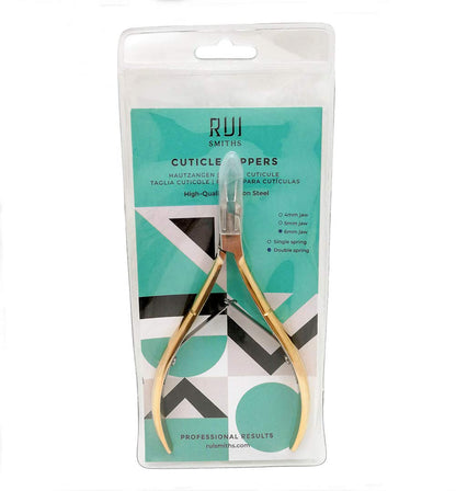 Rui Smiths gold plated nail grooming tool in packaging