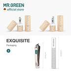 MR.GREEN professional dead skin trimmer and cuticle nipper displaying its precise cutting tip