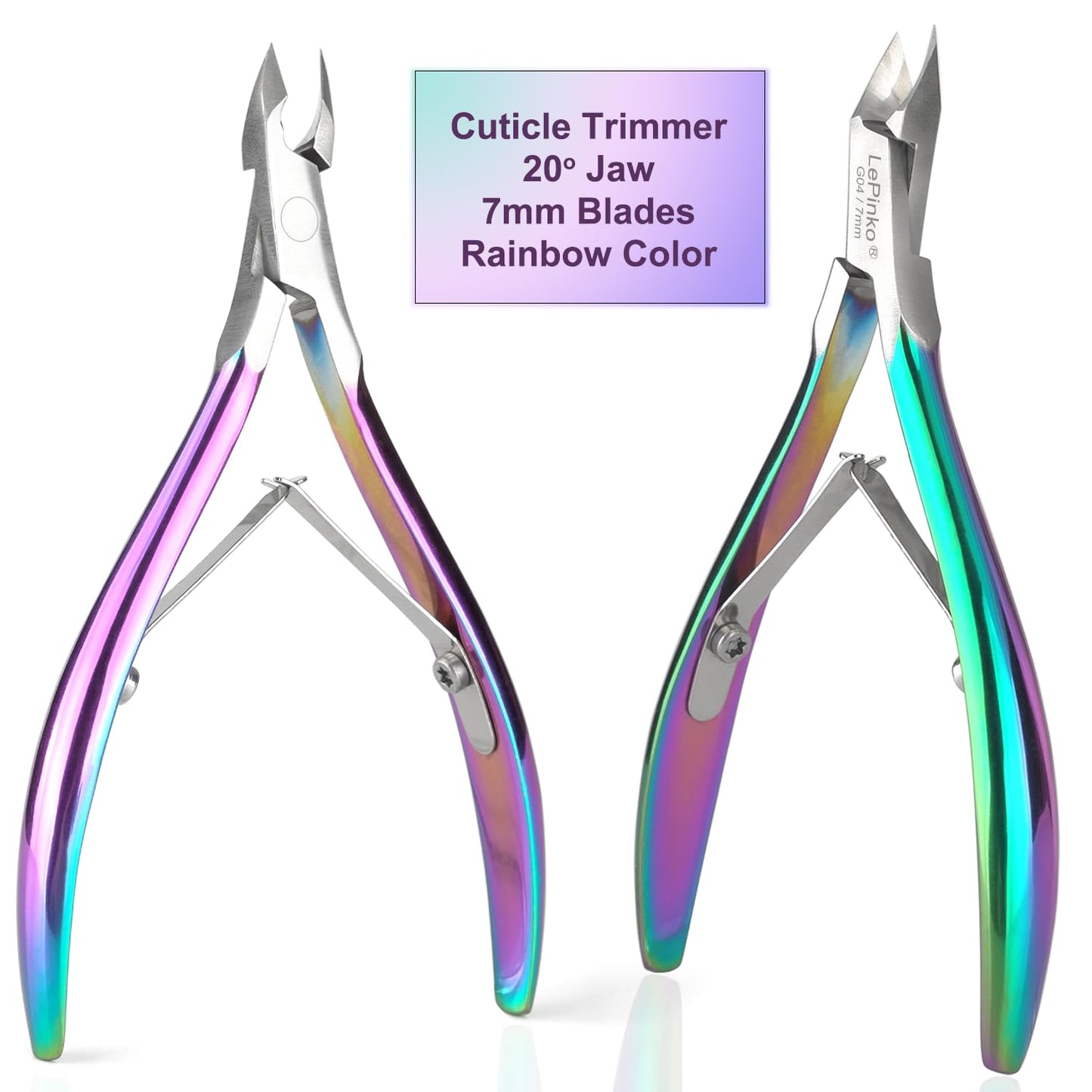 Close up of LePinko professional nail nipper blades