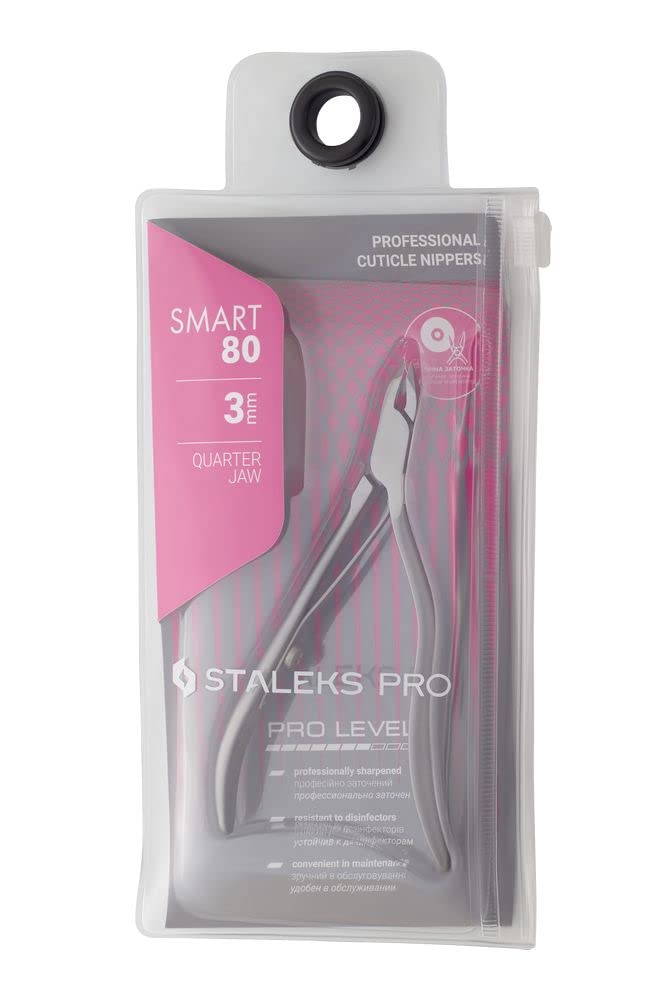 Premium packaging of the imported Staleks Pro SMART 80 cuticle nipper for Indian buyers.