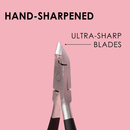 Close up of Japonesque stainless steel cuticle nipper blades