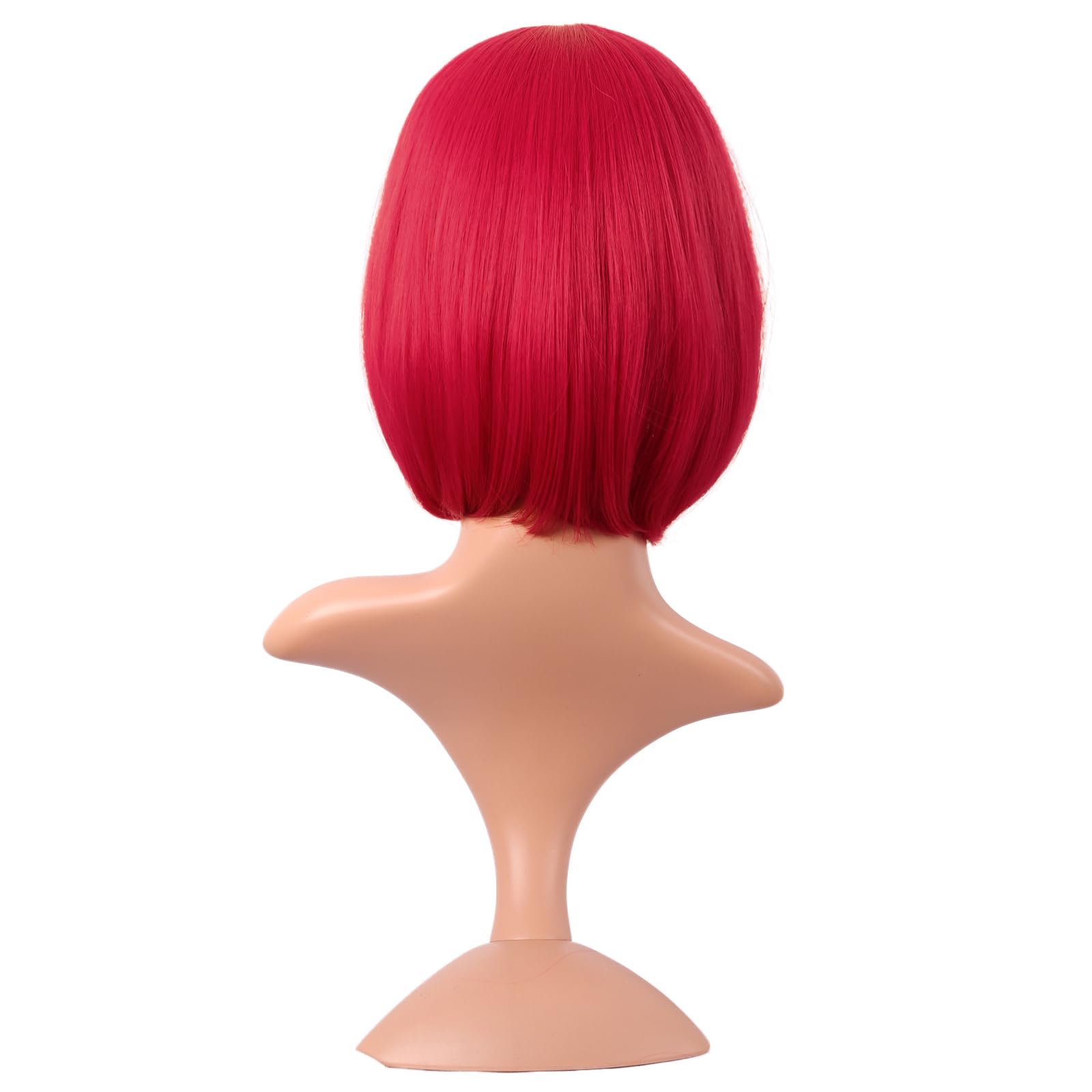 Interior structure of the MapofBeauty short cosplay hairpiece illustrating the adjustable cap net and buckle adjustment system