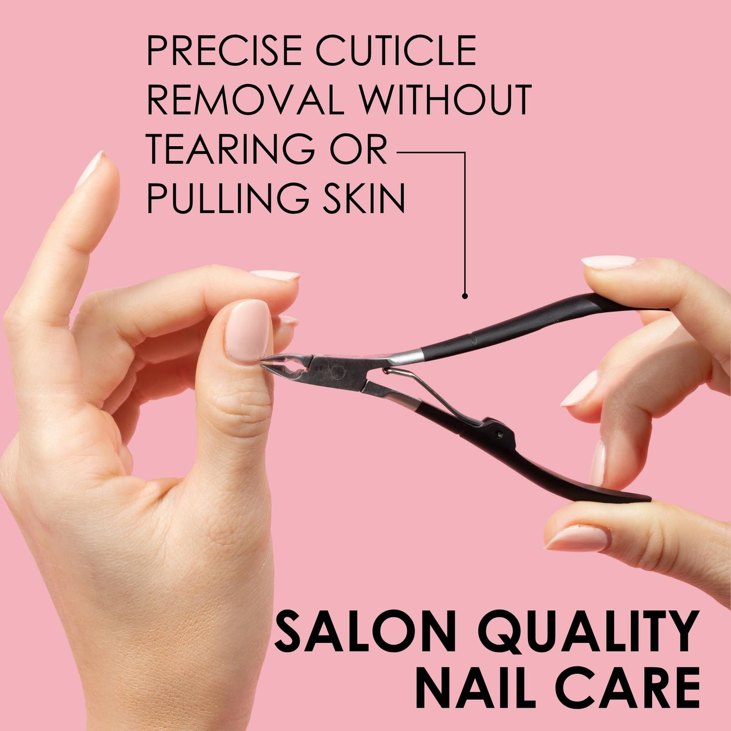 Ergonomic soft touch coating detail on nipper handle