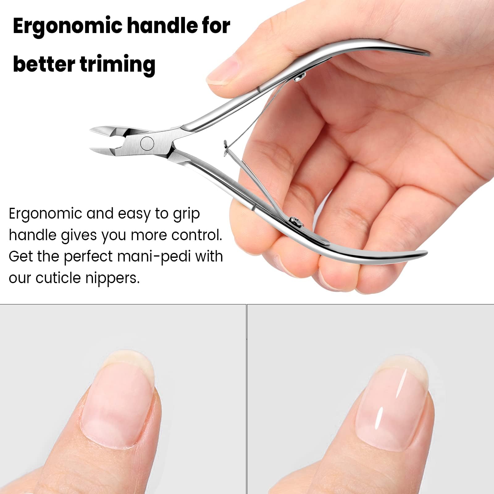Japior cuticle nipper set for fingernails and toenails