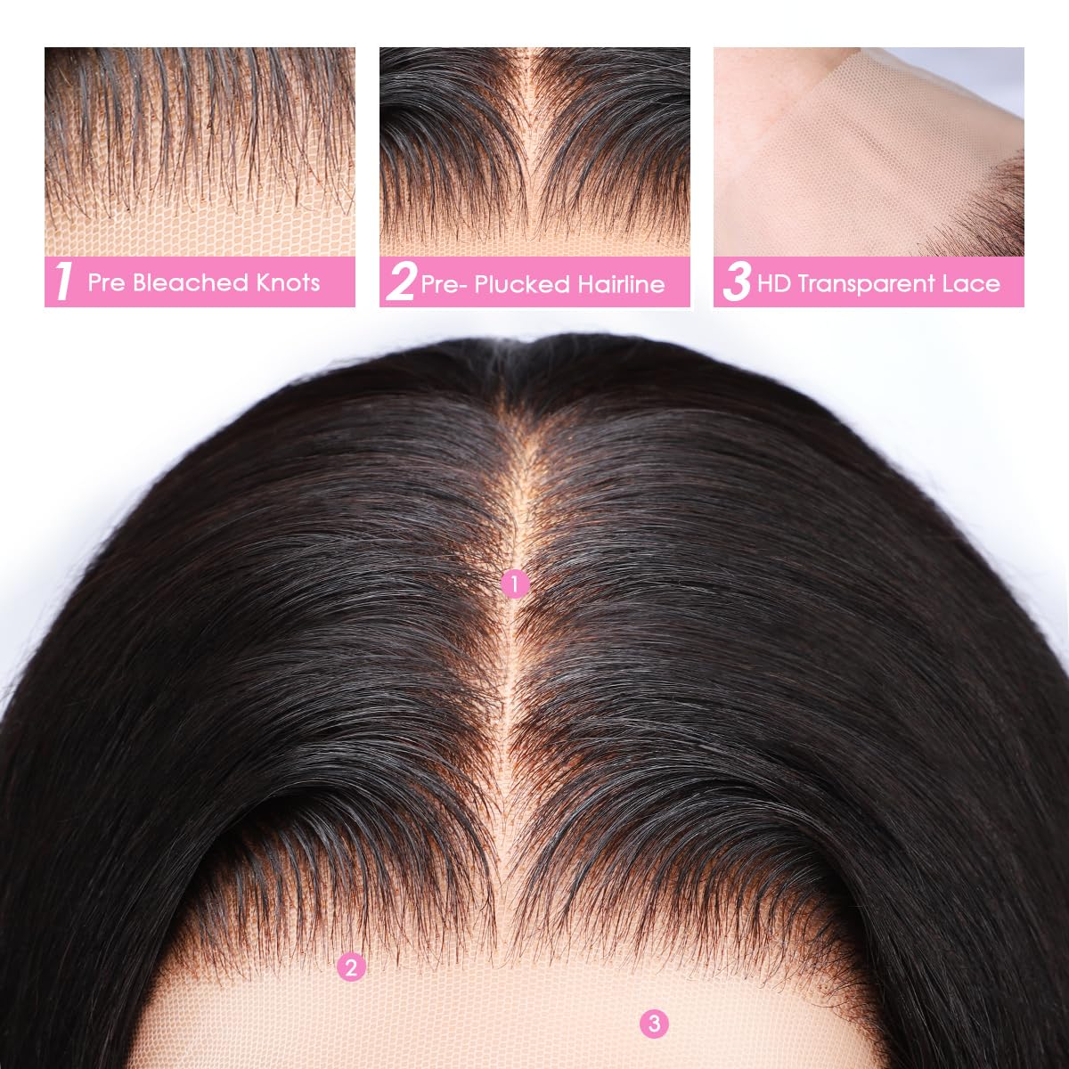 Interior view of the glueless wig cap showing adjustable straps and breathable mesh construction.