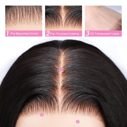 Interior view of the glueless wig cap showing adjustable straps and breathable mesh construction.