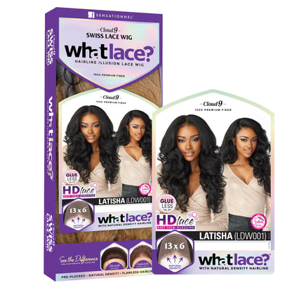 Packaging box for the authentic USA imported Sensationnel Synthetic Cloud9 What Lace wig
