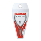 Close up of Staleks 8mm stainless steel cutting blade