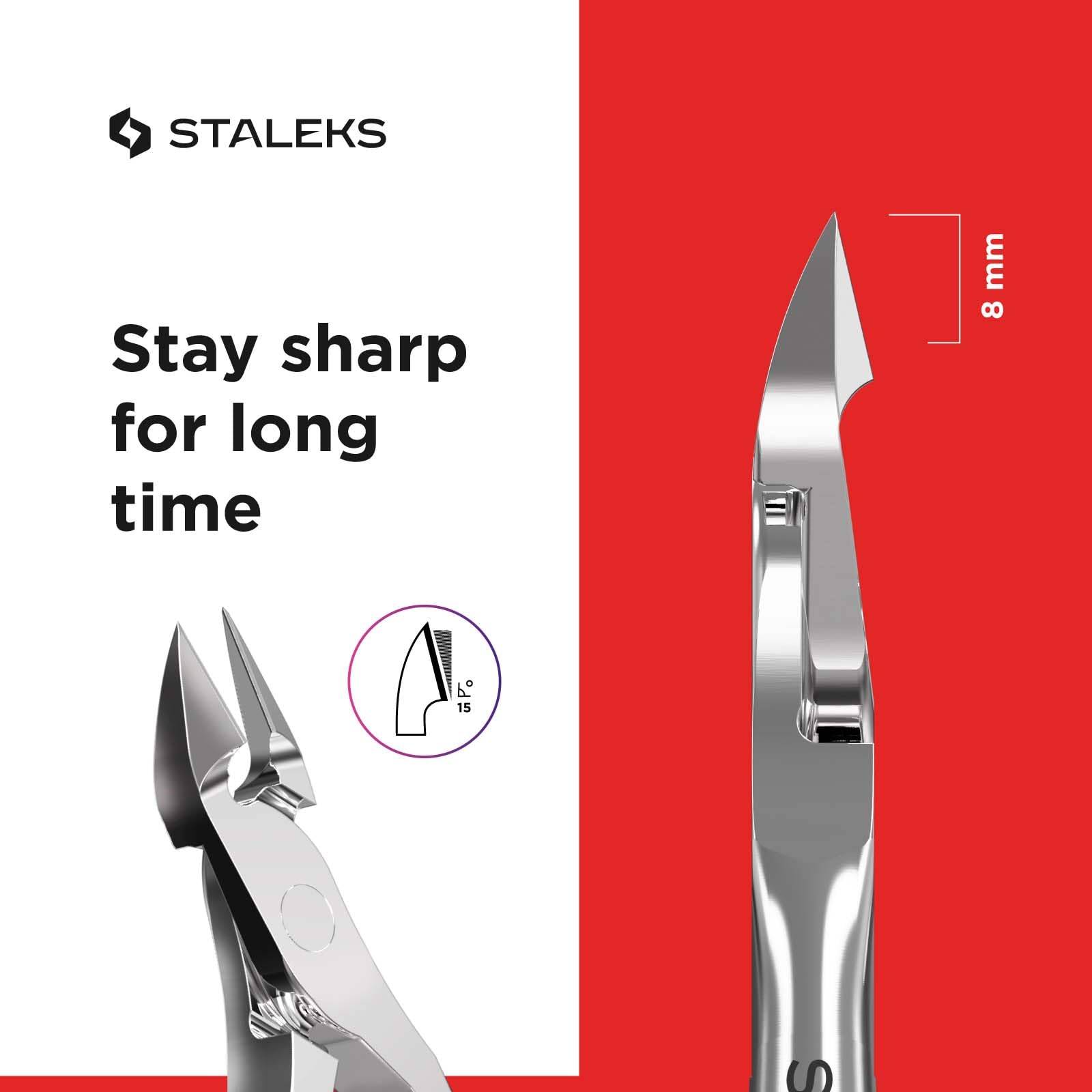 Authentic Staleks stainless steel nipper in packaging