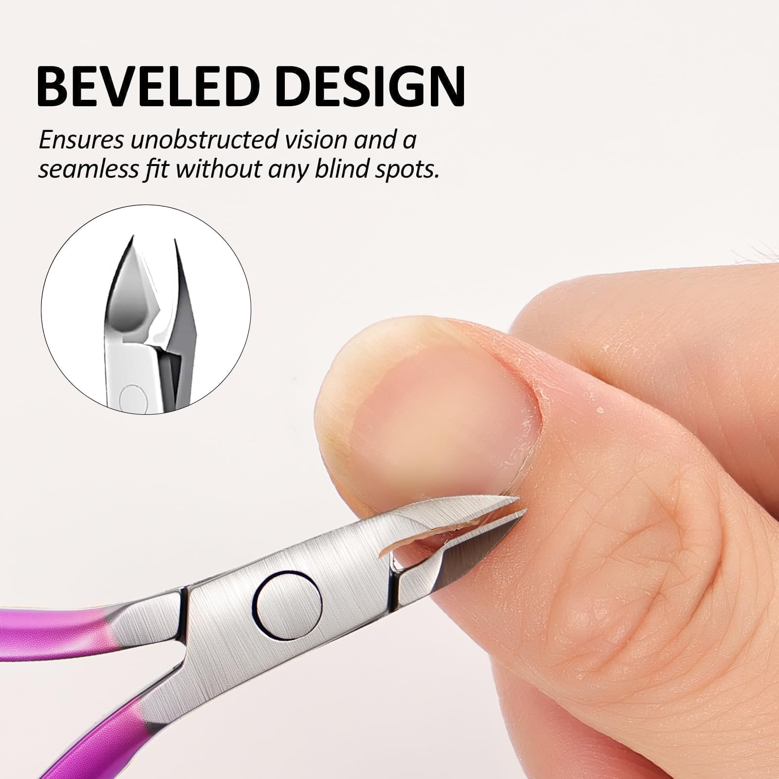 Cmetta manicure cuticle nipper with protective sheath