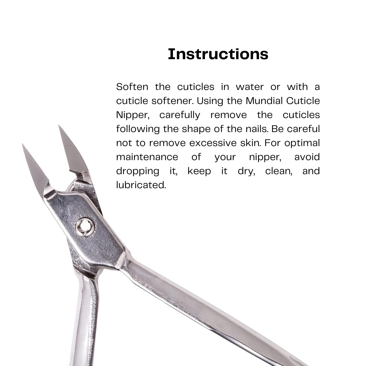 Mundial 777 cuticle trimmer with protective cap