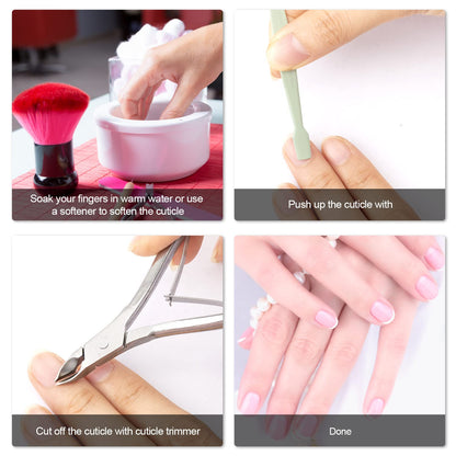 Ergonomic curved handle design of Mudder cuticle trimmer