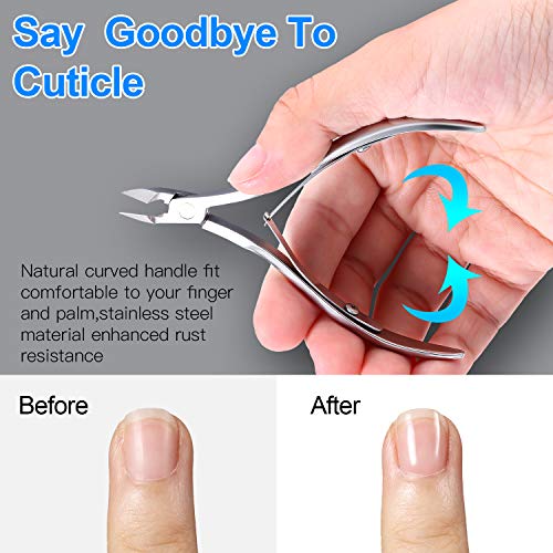 Full set of 8 stainless steel manicure tools for nails