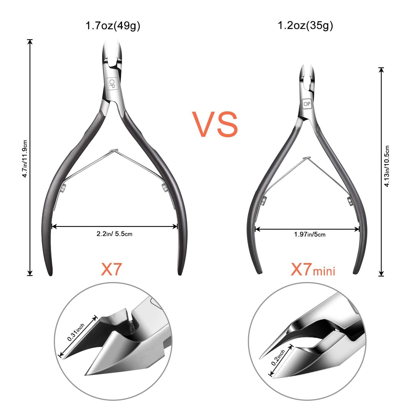 Professional manicure using opove X7 mini cuticle nippers