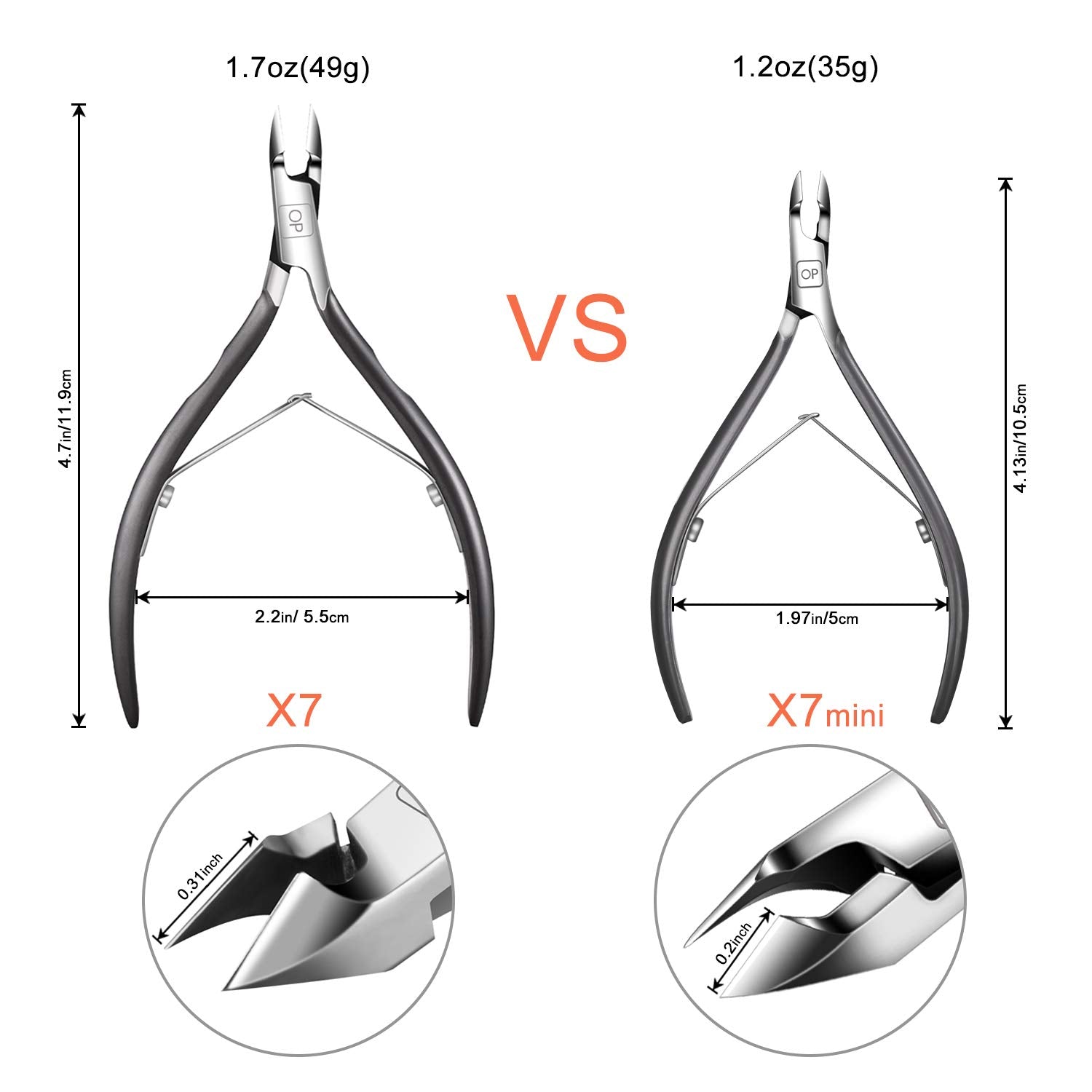 Professional manicure using opove X7 mini cuticle nippers