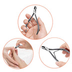 Side profile of space gray opove cuticle nipper