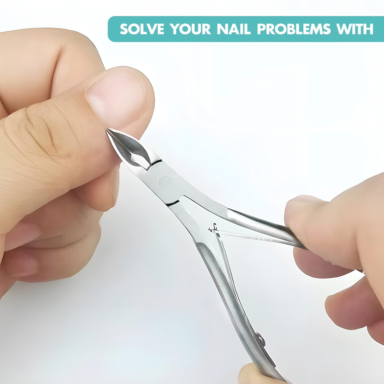 Kootinn manicure and pedicure clipper set illustrating the polished rust resistant finish.