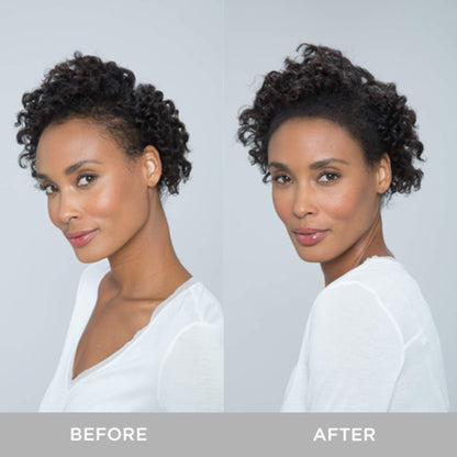 White keratin hair thickening fibers application container