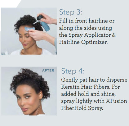 Natural wool source keratin hair fibers for thinning spots