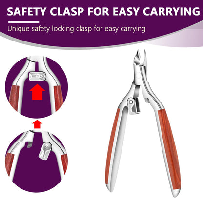 Mudder professional pedicure nail tool with ergonomic grip