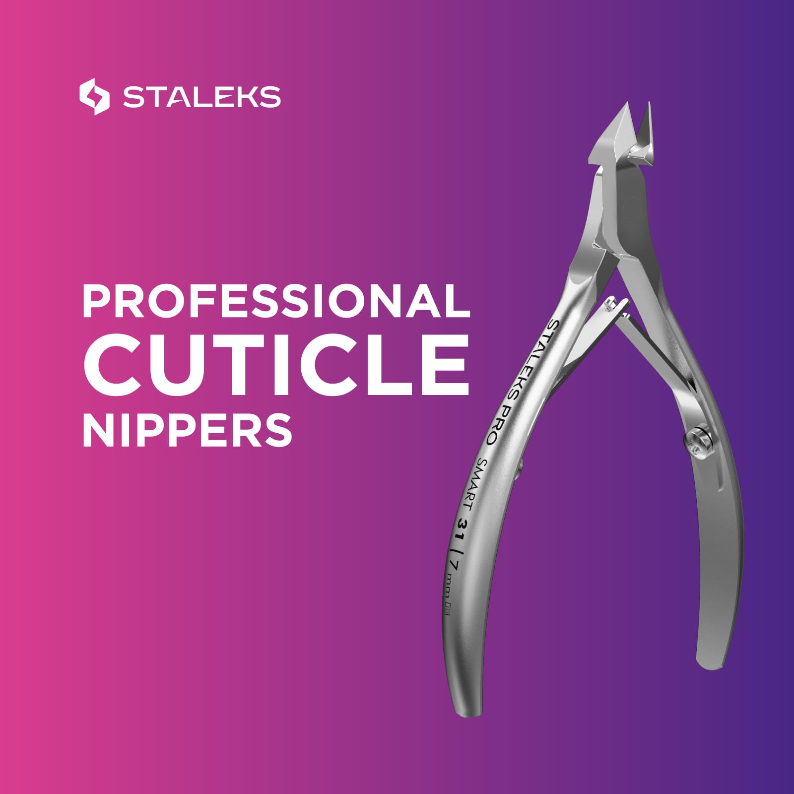 Staleks Pro Smart 31 nippers held in hand for scale
