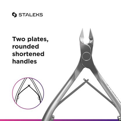 Matte finish stainless steel detail on Staleks Pro tool