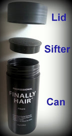 Finally Hair eco friendly refill bag back view and usage information