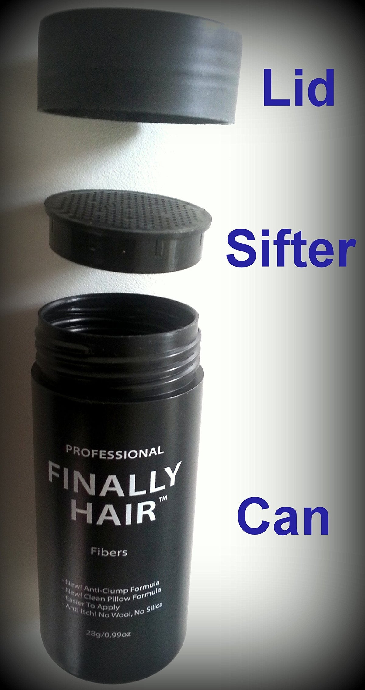 Finally Hair eco friendly refill bag back view and usage information