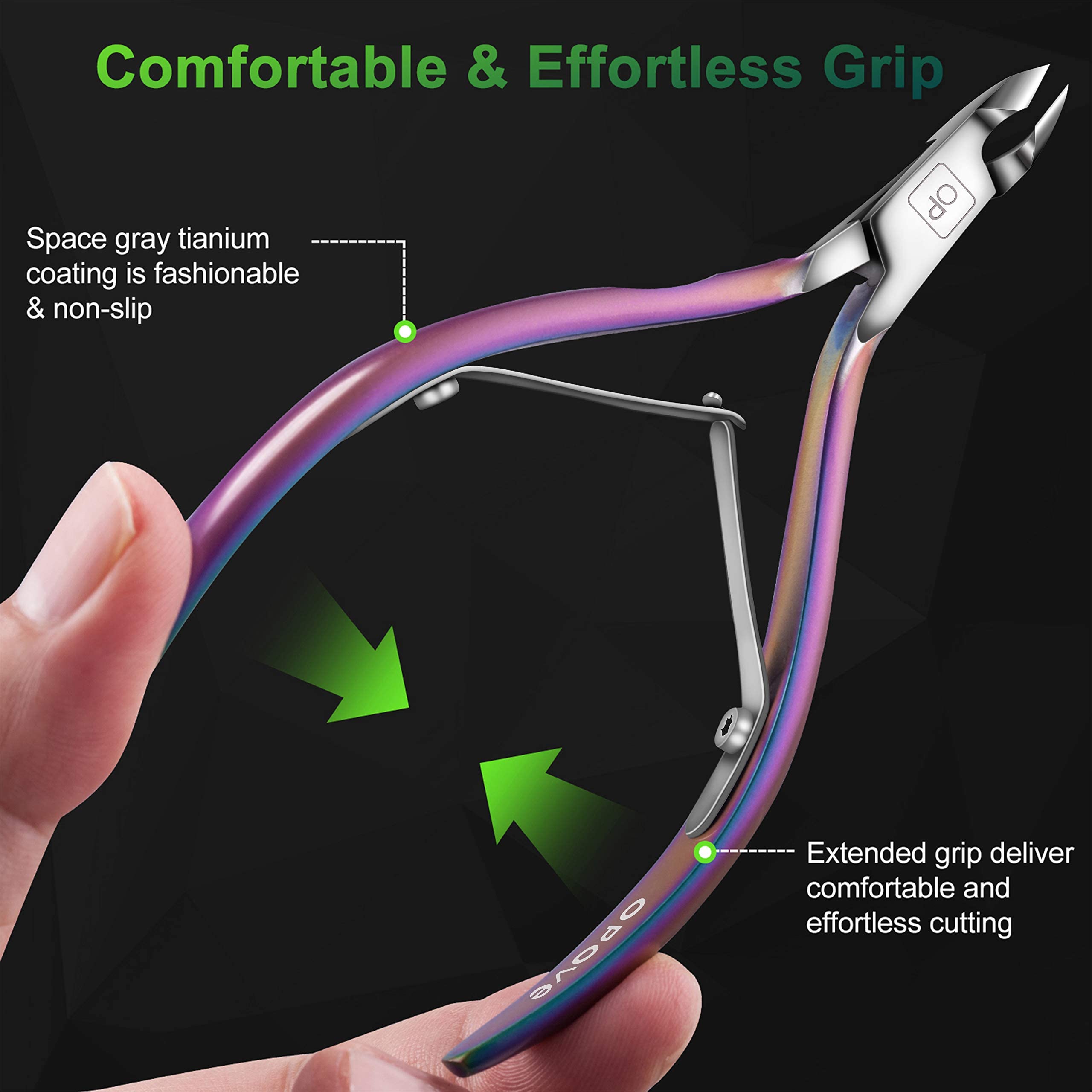 Side profile of Opove X7 professional manicure nipper