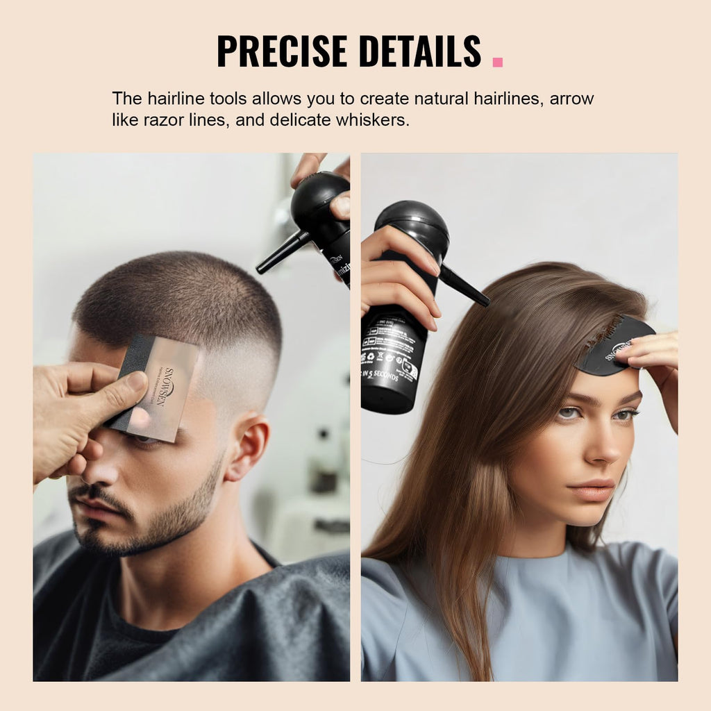 Fiber hold spray bottle included in the 5 in 1 styling kit